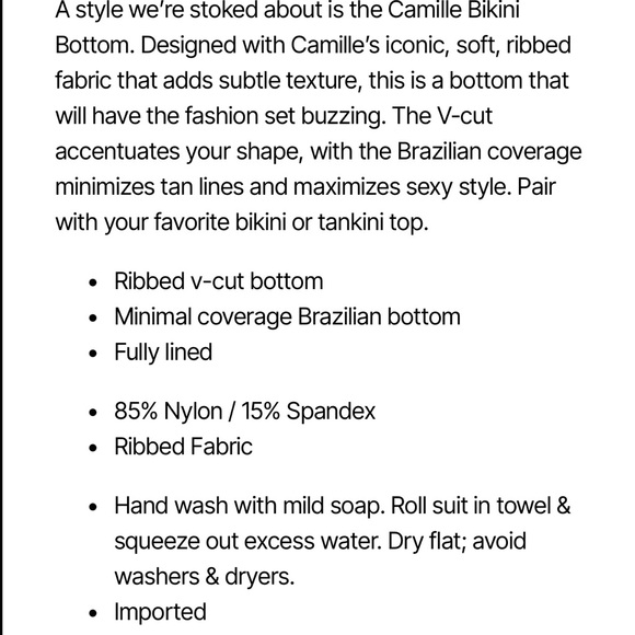 NWT Swimsuits for All The Camille Ribbed Electric Blue Bikini Bottom | 1XL - Picture 3 of 3